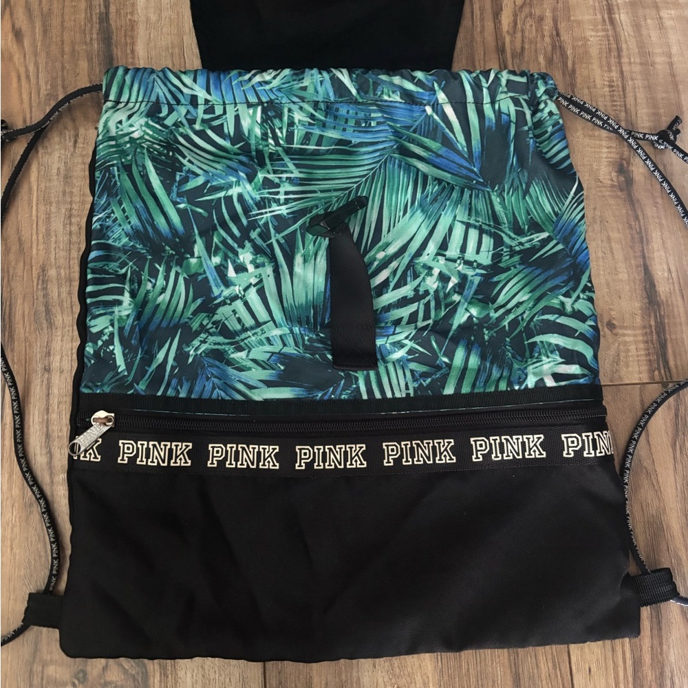 VS Pink Drawstring Backpack - Picture 2 of 6